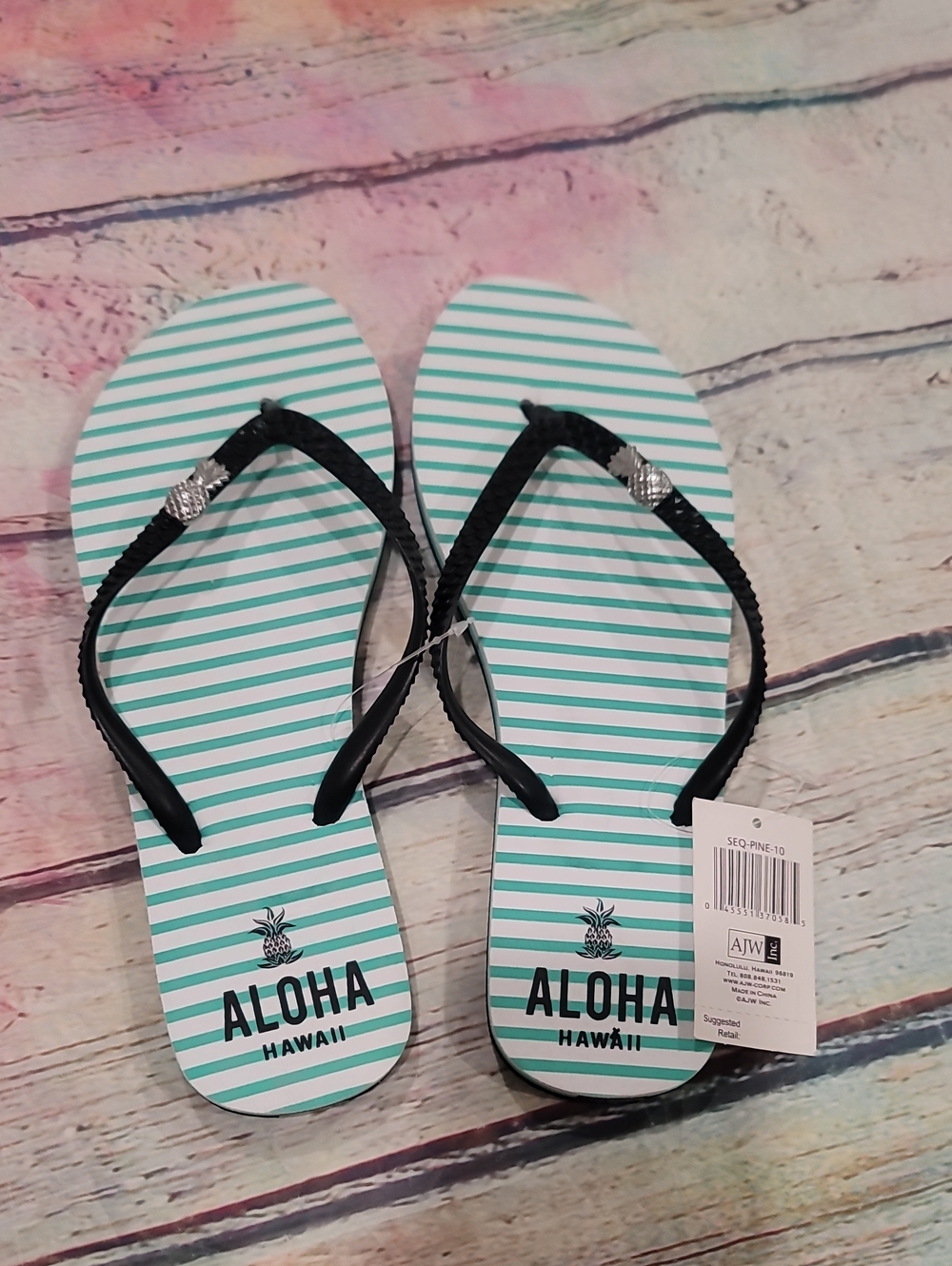 Pineapple Hawaii Flip Flops